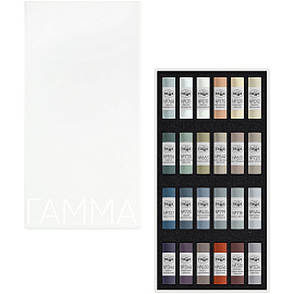 Пастель художественная Гамма, 24 серых цвета, картон.упак.