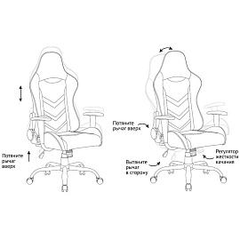 Кресло игровое Helmi HL-G06 "Winner", ткань черная/красная фото Кресло игровое Helmi HL-G06 "Winner", ткань черная/красная