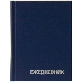 Ежедневник недатированный, А6, 160л., бумвинил, OfficeSpace, синий фото Ежедневник недатированный, А6, 160л., бумвинил, OfficeSpace, синий
