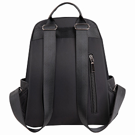 Рюкзак BRAUBERG PODIUM женский, карман-антивор, нейлон, черный, 32х26х15 см, 270815