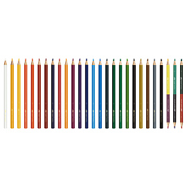 Карандаши цветные Faber-Castell "Замок", 24цв., шестигр., заточ.+6цв.+точилка, картон, европодвес фото Карандаши цветные Faber-Castell "Замок", 24цв., шестигр., заточ.+6цв.+точилка, картон, европодвес