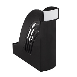 Лоток вертикальный для бумаг BRAUBERG "Office", 255х95х290 мм, черный, 237228 фото Лоток вертикальный для бумаг BRAUBERG "Office", 255х95х290 мм, черный, 237228