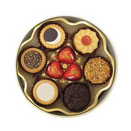 Набор кондитерских изделий Assorted Sweets сдобное печенье и шоколадные конфеты 500 г