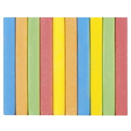 Мел цветной круглый 10 штук, 5 цветов, BRAUBERG АНТИПЫЛЬ, картонная упаковка, европодвес, 223552 фото Мел цветной круглый 10 штук, 5 цветов, BRAUBERG АНТИПЫЛЬ, картонная упаковка, европодвес, 223552