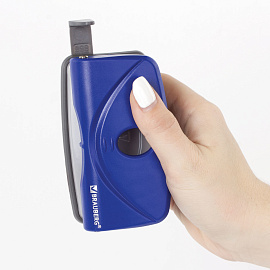 Дырокол BRAUBERG "Original", до 10 листов, синий, 227785 фото Дырокол BRAUBERG "Original", до 10 листов, синий, 227785