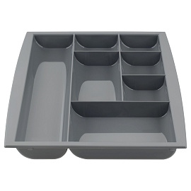 Настольная подставка СТАММ "Field", пластиковая, серая фото Настольная подставка СТАММ "Field", пластиковая, серая