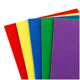 Фетр ArtSpace, А4, 5л., 5цв., 2мм, интенсив