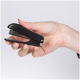 Степлер №10 OfficeSpace до 12л., пластиковый корпус, черный фото Степлер №10 OfficeSpace до 12л., пластиковый корпус, черный