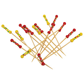 Пики для канапе бамбуковые "Мексика", 12 см, 100 шт., КП, 138289