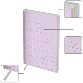 Ежедневник недатированный, А5, 136л., кожзам, Greenwich Line "Vision. Quadro. Powder", тон. блок, срез фольга