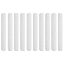 Мел белый круглый мягкий 10 штук, BRAUBERG "АКАДЕМИЯ", картонная упаковка, европодвес (АЛГЕМ), 271147