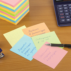 Блок для записей ОФИСМАГ непроклеенный, куб 9х9х9 см, цветной, 124444 фото Блок для записей ОФИСМАГ непроклеенный, куб 9х9х9 см, цветной, 124444