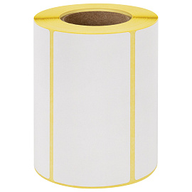 Этикетки термотрансферные, ПОЛУГЛЯНЕЦ, 100х50 мм, 500 этикеток в ролике, 111978