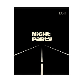 Тетрадь 96л., А5, клетка BG "Night party", микро sandy-touch лак