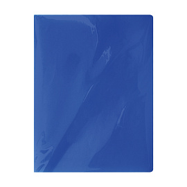 Папка с 10 вкладышами СТАММ А4, 9мм, 500мкм, пластик, синяя