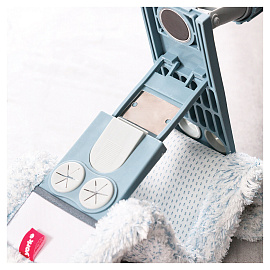 Швабра флаундер (плоская) York Magnetic насадка микрофибра 41x8 см телескопическая рукоятка 145 см металл/пластик