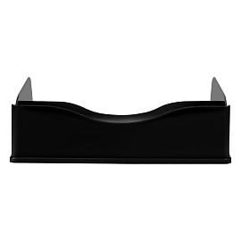 Лоток горизонтальный для бумаг "Люкс", А4 (350х255х65 мм), полипропилен, черный, ЛТГ-30866