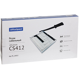 Резак сабельный А4 OfficeSpace "Officeblade" CS412, 300мм, до 12 листов, металлическая станина фото Резак сабельный А4 OfficeSpace "Officeblade" CS412, 300мм, до 12 листов, металлическая станина