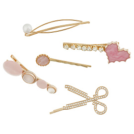 Заколки для волос MESHU, золотистые, 5шт., европодвес фото Заколки для волос MESHU, золотистые, 5шт., европодвес