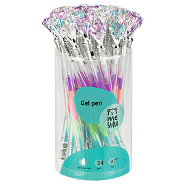 Ручка гелевая MESHU "Diamonds" , радужная, 0,7мм фото Ручка гелевая MESHU "Diamonds" , радужная, 0,7мм