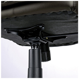 Кресло руководителя Helmi HL-E07 "Invest", экокожа коричневая, механизм качания