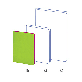 Ежедневник недатированный, В6, 136л., кожзам, Berlingo "Fuze", цветной срез, салатовый