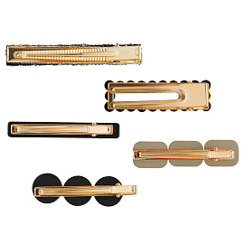 Заколки для волос MESHU, черные, 5шт., европодвес фото Заколки для волос MESHU, черные, 5шт., европодвес