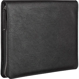Сумка-папка деловая Алекс из экокожи черного цвета (123)
