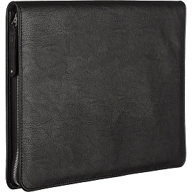 Сумка-папка деловая Алекс из экокожи черного цвета (129)