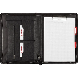 Сумка-папка деловая Алекс из экокожи черного цвета (129)