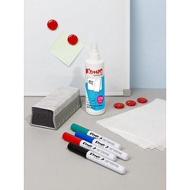 Набор принадлежностей Комус для магнитно-маркерной доски (5 предметов в наборе)