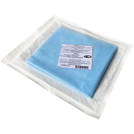 Салфетка одноразовая Гекса стерильная в сложении 90x75 см (голубая)
