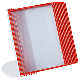 Демосистема настольная OfficeSpace с 10 панелями А4, красная фото Демосистема настольная OfficeSpace с 10 панелями А4, красная