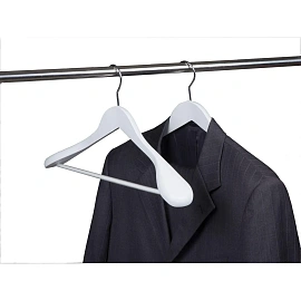 Вешалка-плечики Attache CU9632M-W анатомическая деревянная белая (размер 48-50)