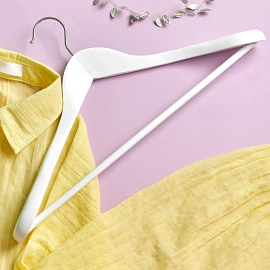 Вешалка-плечики Attache CU9632M-W анатомическая деревянная белая (размер 48-50)