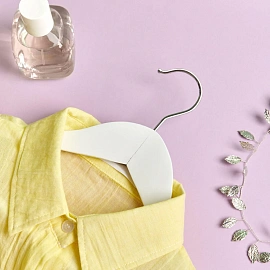 Вешалка-плечики Attache CU9632M-W анатомическая деревянная белая (размер 48-50)