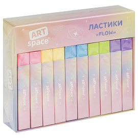 Ластик ArtSpace "Flow", прямоугольный, 84*13*10мм, ПВХ фото Ластик ArtSpace "Flow", прямоугольный, 84*13*10мм, ПВХ