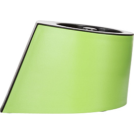 Скрепочница Attache Selection магнитная пластиковая круглая зеленая с 50 скрепками 28 мм