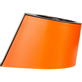 Скрепочница Attache Selection магнитная пластиковая круглая оранжевая с 50 скрепками 28 мм