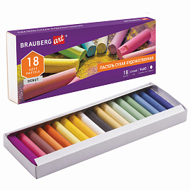 Пастель сухая художественная BRAUBERG ART DEBUT, 18 цветов, круглое сечение, 181460 фото Пастель сухая художественная BRAUBERG ART DEBUT, 18 цветов, круглое сечение, 181460