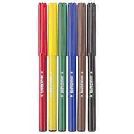 Фломастеры ЮНЛАНДИЯ 6 цветов, "УРОКИ РИСОВАНИЯ", вентилируемый колпачок, ПВХ, 151414