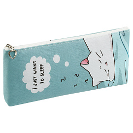 Пенал мягкий 200*85*30 MESHU "Want to sleep", искусственная кожа