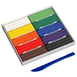 Пластилин восковой ГАММА "Пчелка", 10 цветов, 150 г, со стеком, картонная упаковка, европодвес, 280031Н фото Пластилин восковой ГАММА "Пчелка", 10 цветов, 150 г, со стеком, картонная упаковка, европодвес, 280031Н