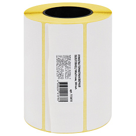 Этикетки термотрансферные, ПОЛУГЛЯНЕЦ, 100х50 мм, 500 этикеток в ролике, 115610