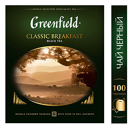 Чай черный Greenfield Classic Breakfast 100 пакетиков