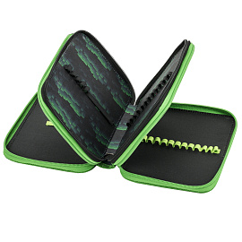 Пенал BRAUBERG, 3 отделения, полиэстер, 21х14 см, "Night warrior", 272333