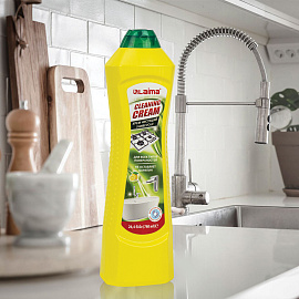 Чистящее средство универсальное крем 780 мл, LAIMA PROFESSIONAL "Лимон", 608662 фото Чистящее средство универсальное крем 780 мл, LAIMA PROFESSIONAL "Лимон", 608662