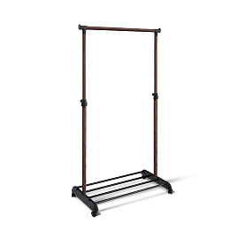 Вешалка гардеробная CH-4345 темный орех/черная (металл)