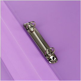 Папка на 2 кольцах СТАММ "Кристалл" А4, 40мм, 700мкм, пластик, фиолетовая фото Папка на 2 кольцах СТАММ "Кристалл" А4, 40мм, 700мкм, пластик, фиолетовая