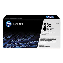 Картридж лазерный HP 53X Q7553X черный оригинальный повышенной емкости